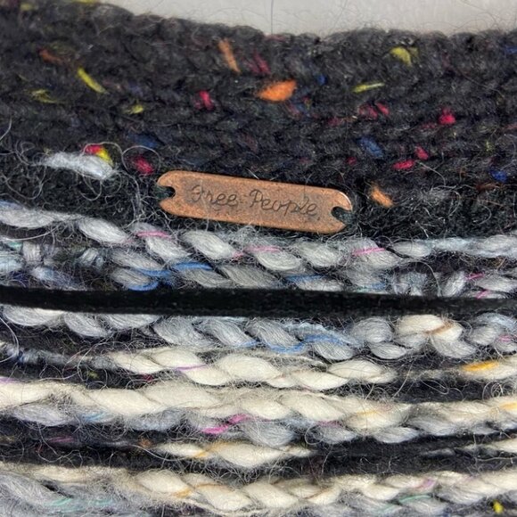 Free People Fair Isle Mohair Alpaca‎ Knit Sweater Size Small Chunky Pockets Boho - Picture 4 of 8
